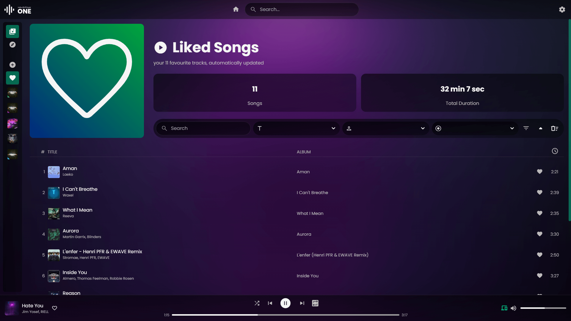 Smart Playlist View